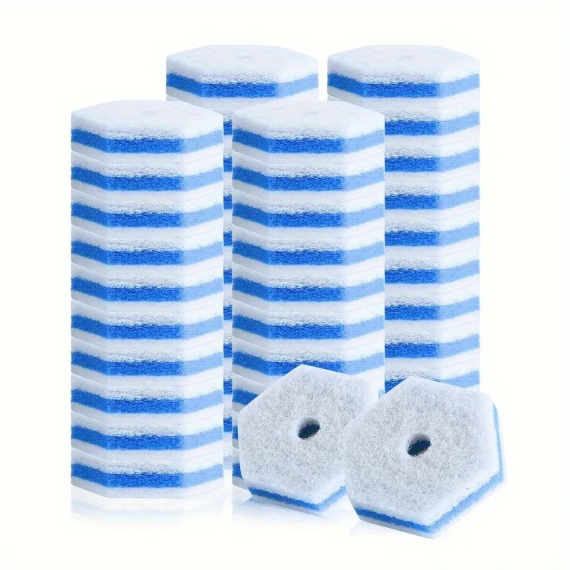 10PCS Disposabletoiletcleaning rod refill fibercotton material highquality cleaning refill compatible with different magic wands