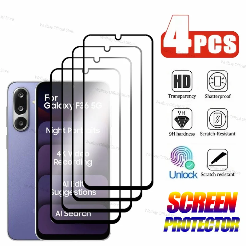 2/4PCS Tempered Gla…