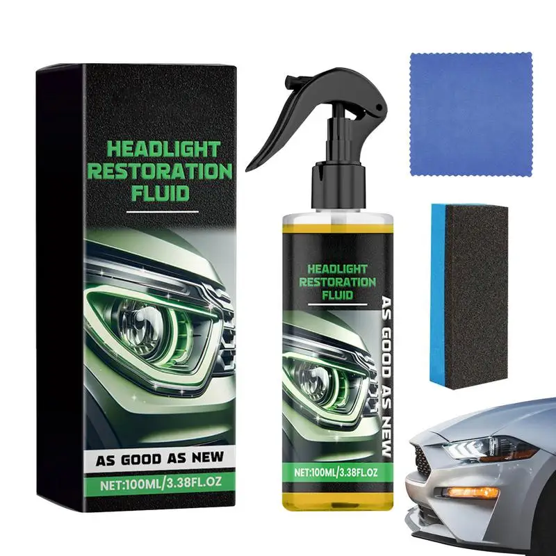 100ml Car Headlight Restoration Polishing Kits Headlamp Repair Kits Car Light Polisher Cleaning Paste Cars Paint Refurbish Agent