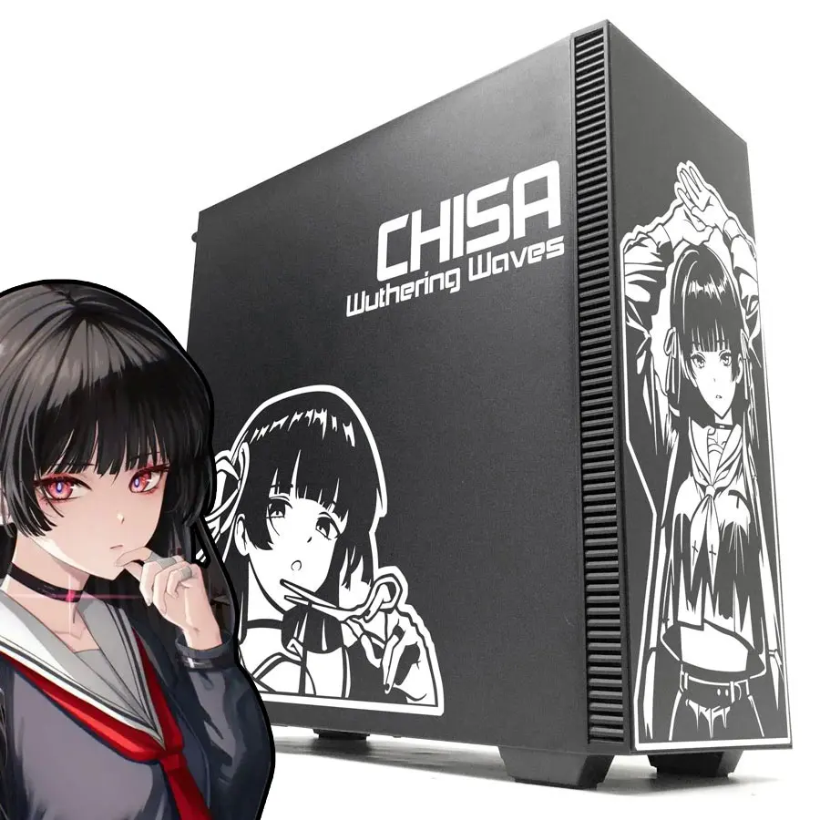 

Wuthering Waves Chisa Anime Stickers for PC Case,Decor Decals for ATX Computer Chassis Skin,Waterproof Easy Removable