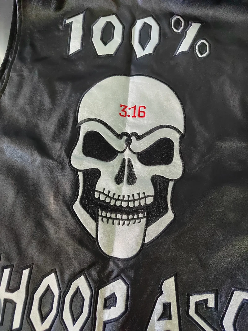 WWF WHOOP ASS 100% SOB Stone Cold Steve Austin 316 Smoking Skull Weste Attitude Era Neue Vintage Merchandise Sammlerstück – Detail 16