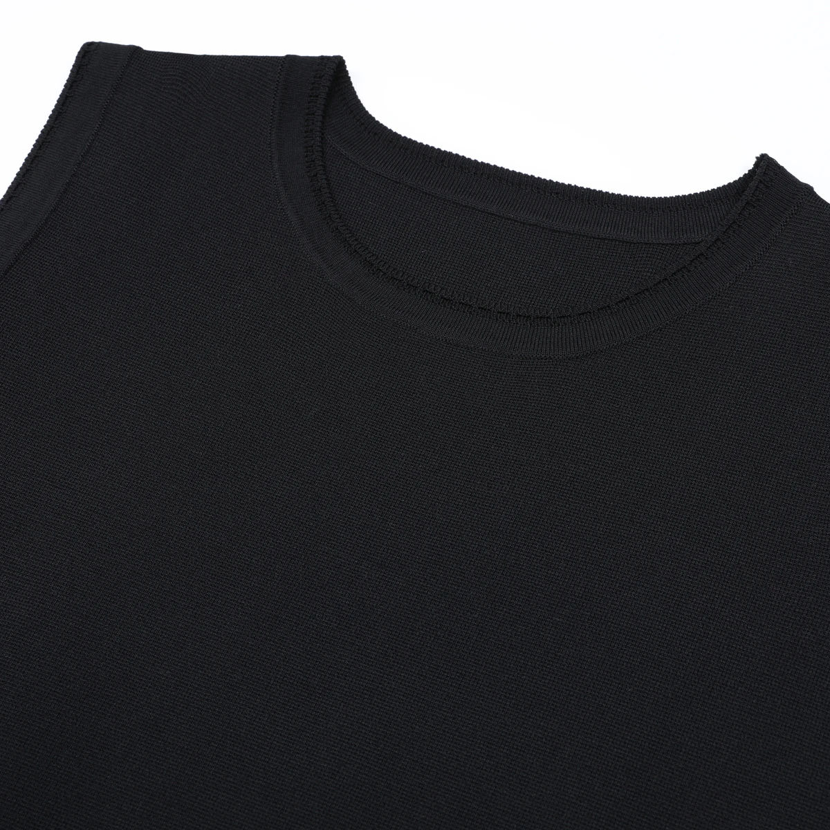 High End Quality Autumn New Fashionable Commuter Women's Contrasting Color Slim Fit Sleeveless Round Neck Short Pleated Dress