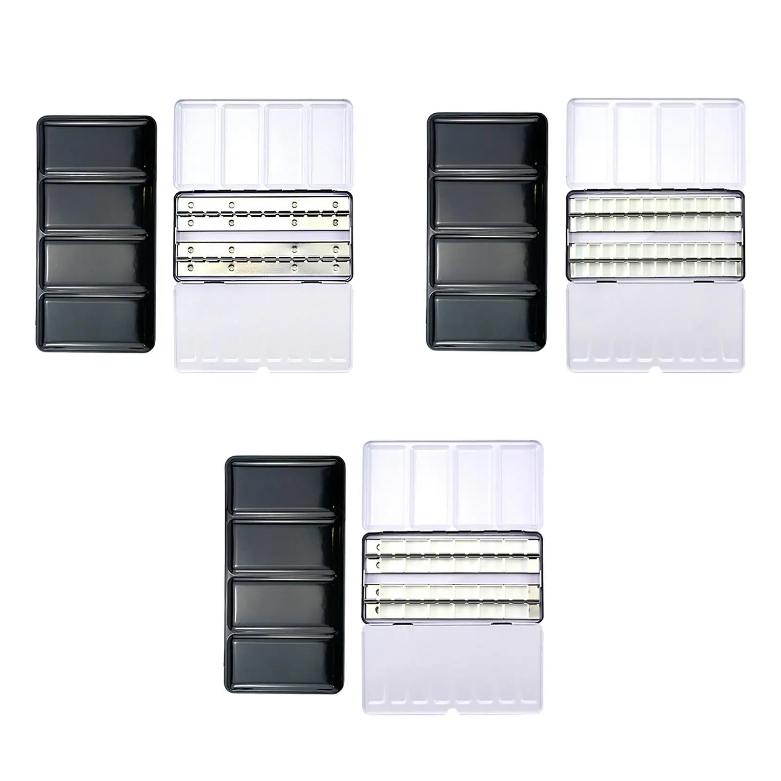 

Пустая Акварельная жестяная палитра, коробка для рисования для путешествий с крышкой, большой акварельный лоток, компактная железная коробка для рисования на воздухе