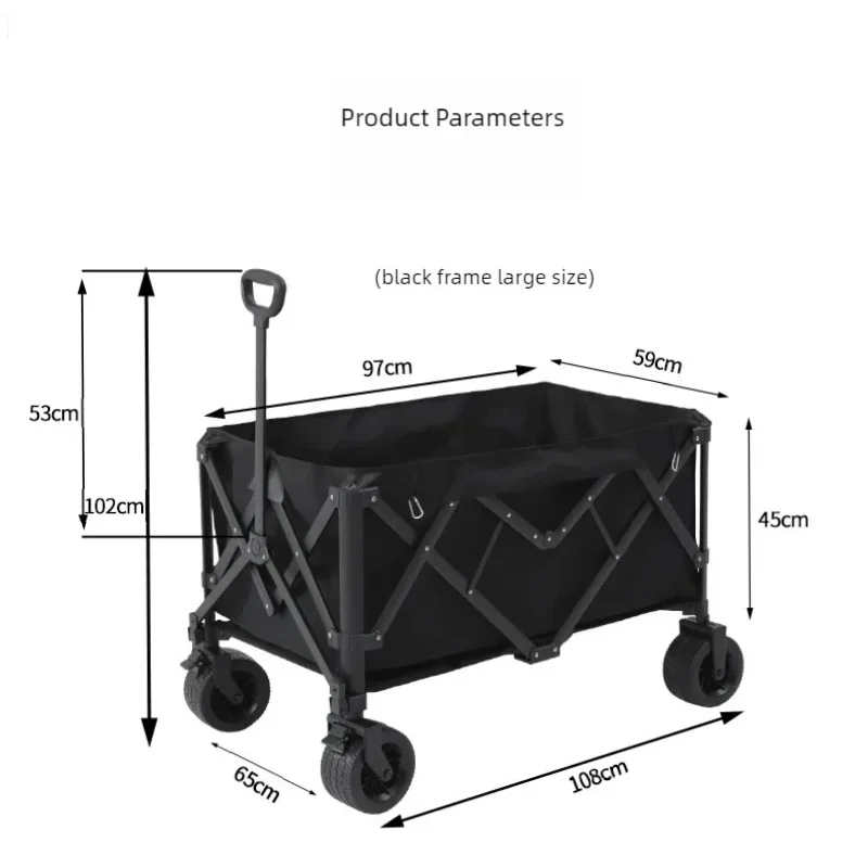 Wózek kempingowy ręczny bardzo duża wózek kempingowy płyta stołu piknikowy składana przenośna mała przyczepa