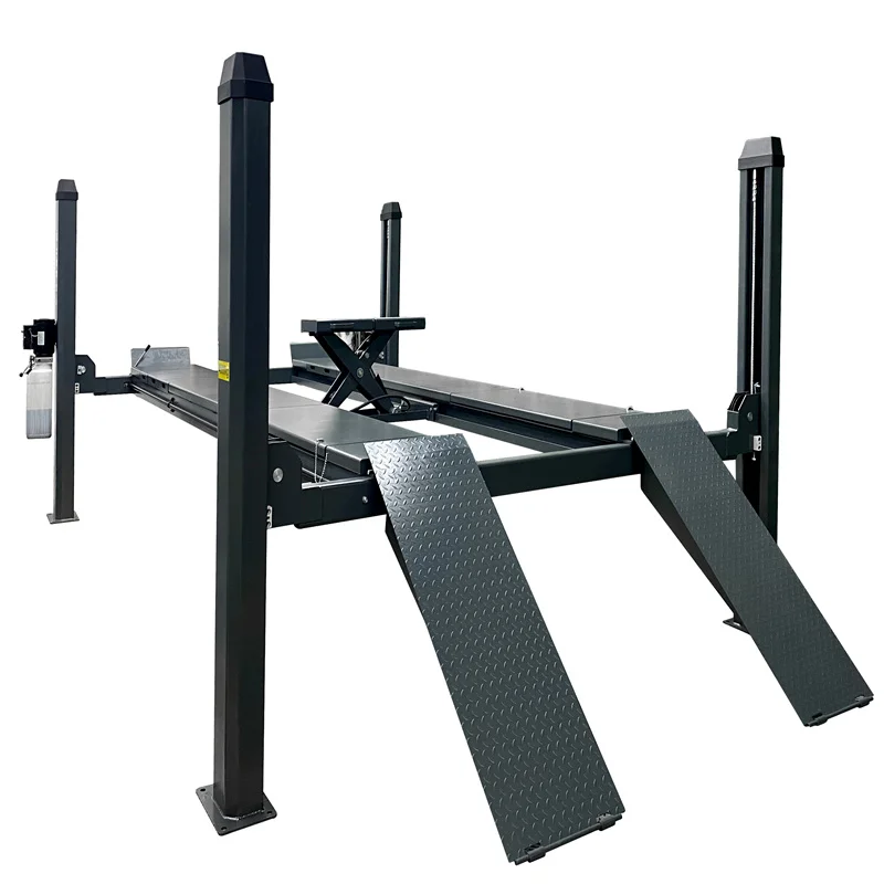 Customized Floor Mount Four Post Car Lift 5ton Car Lifts 4 Post Lift 5.5 Ton For Home Garage Parking Equipment