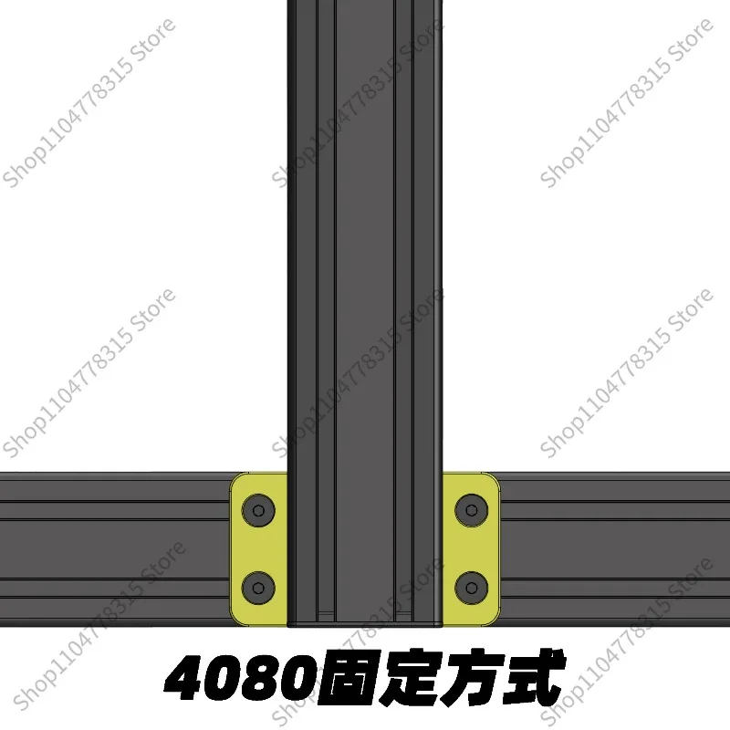 For XDracing CNC Adapter Plate 40 Series Aluminum Profile Sim Racing Rig Connection Module Simulator Frame Accessory