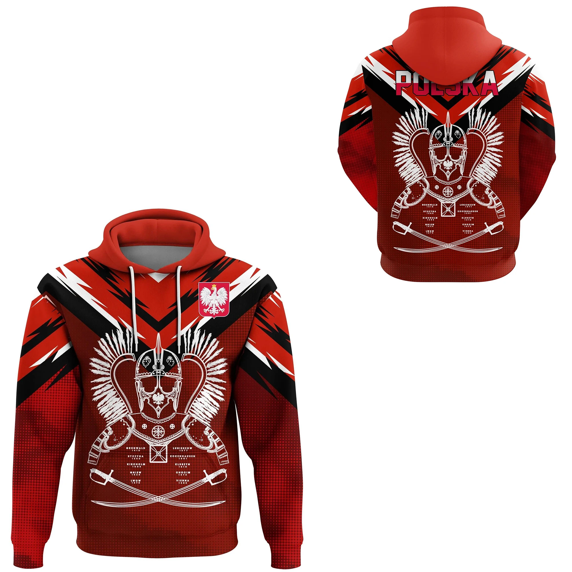 PLstar Cosmos Polish Winged Hussar Cavalier Tattoo Custom Name Tracksuit 3DPrint Men/Women Harajuku Pullover Casual Hoodies A2