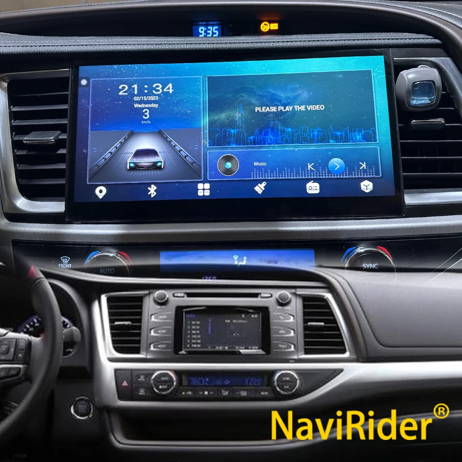 

For Toyota Highlander 2013-2018 Android 13 Car Radio Multimedia Player 2 Din Navigation GPS Carplay Autoradio Stereo All In One