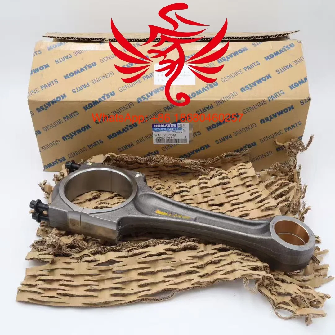 KOMATSU 12V140 6D125 SA6D140E-2 Connecting Rod Assembly 6215-31-3200 6215-31-3100 Diesel Engine Spare Parts