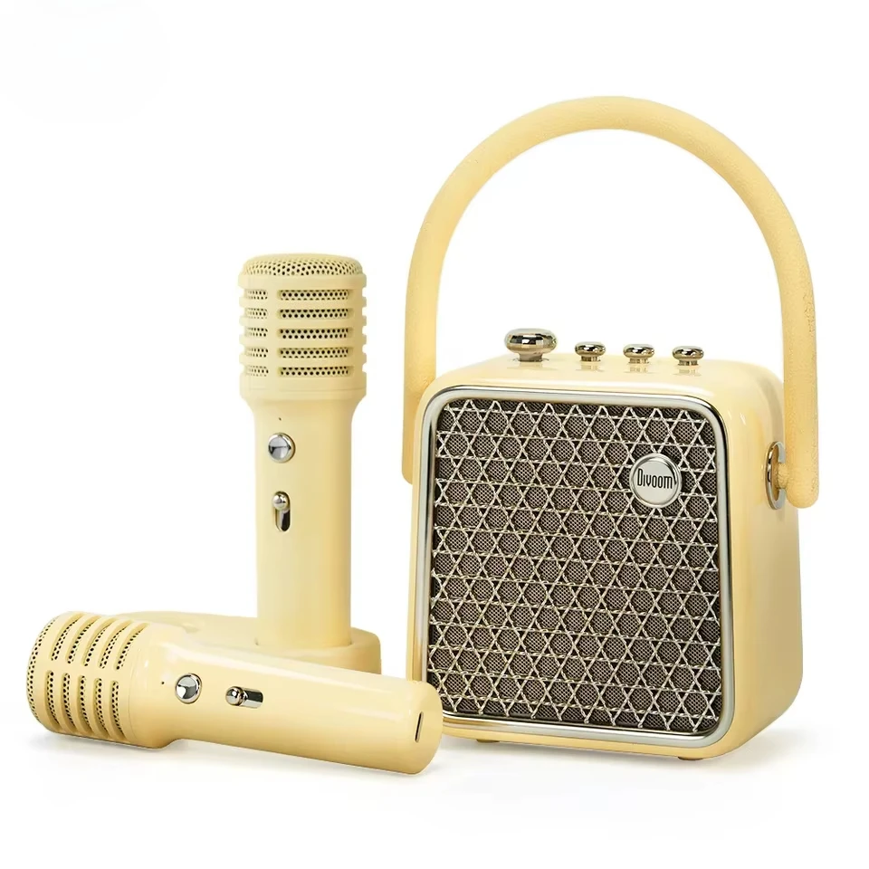 SongBird-HQ-se Portable for Bluetooth Speaker Dual Microphone for Singing RGB Battery Camping Anniversary Karaoke Gift