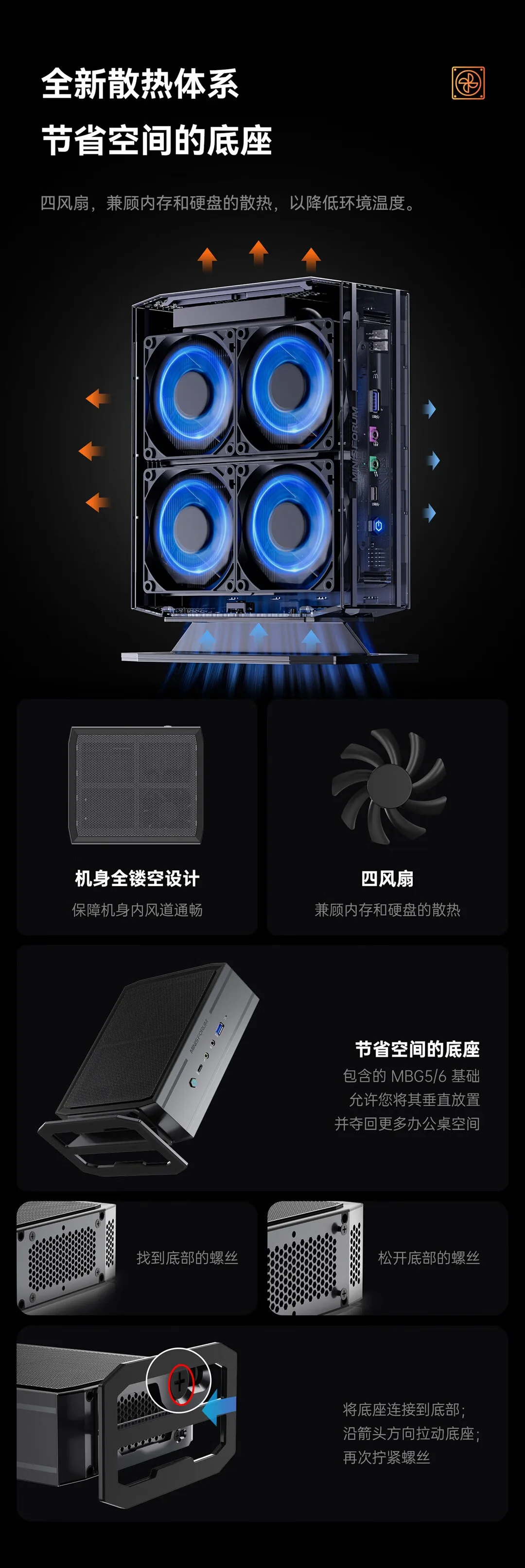 Mini PC, small console, high-performance game design desktop