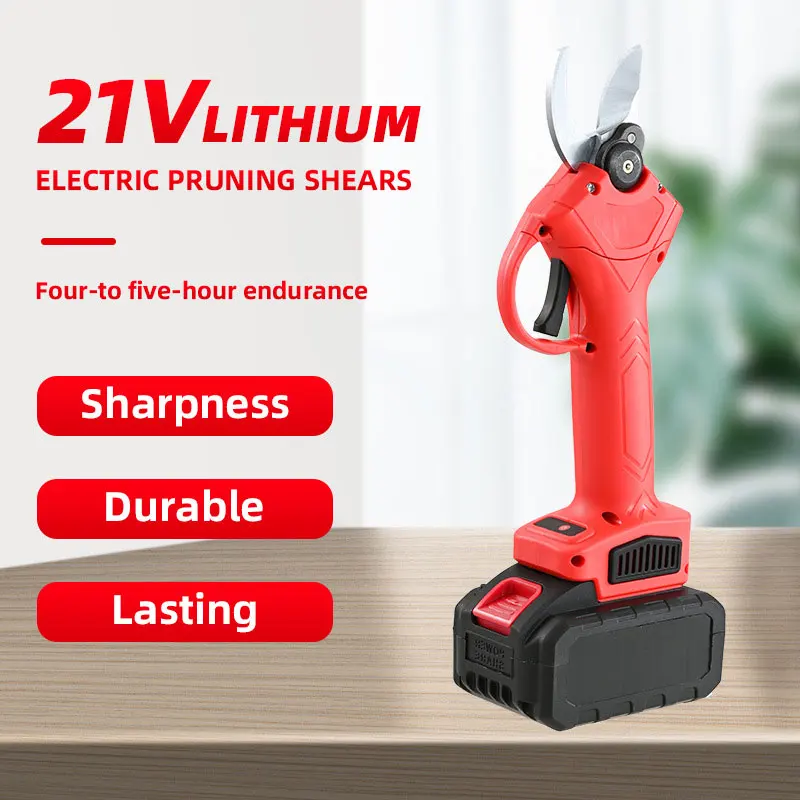 Horticultural Electric Scissors Rechargeable Electric Branch Shears, Lithium Battery Pruning Shears Horticultural Hand Tools
