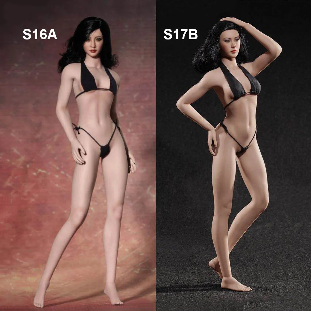 TBLeague Phicen S16A S17B 1/6 Scale Super Flexible Female Seamless Body Pale Suntan Skin Medium Breast 12