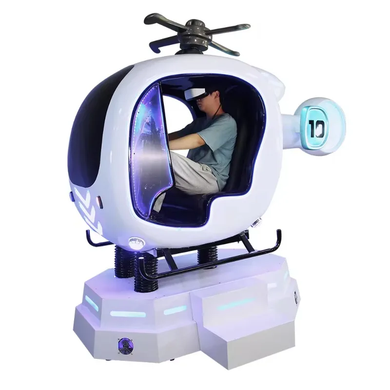 Indoor amusement flight training 3 dof Cockpit Aircraft fly machine for gaming vr helicopter simulator