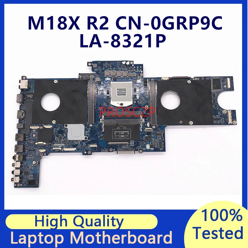 

CN-0GRP9C 0GRP9C GRP9C Mainboard For DELL Alienware M18X R2 Laptop Motherboard With SLJ8C HM77 QBR10 LA-8321P 100%Full Tested OK