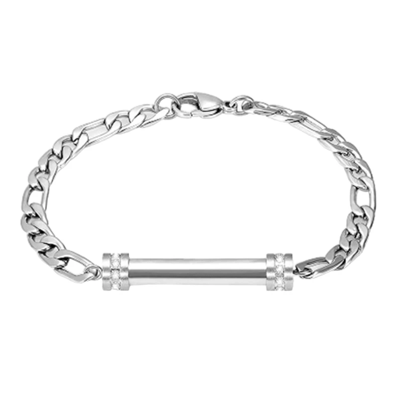 Cremation Jewelry Urn Bracelet for Ashes for Pet Glistening Crystal Pendants H7EA