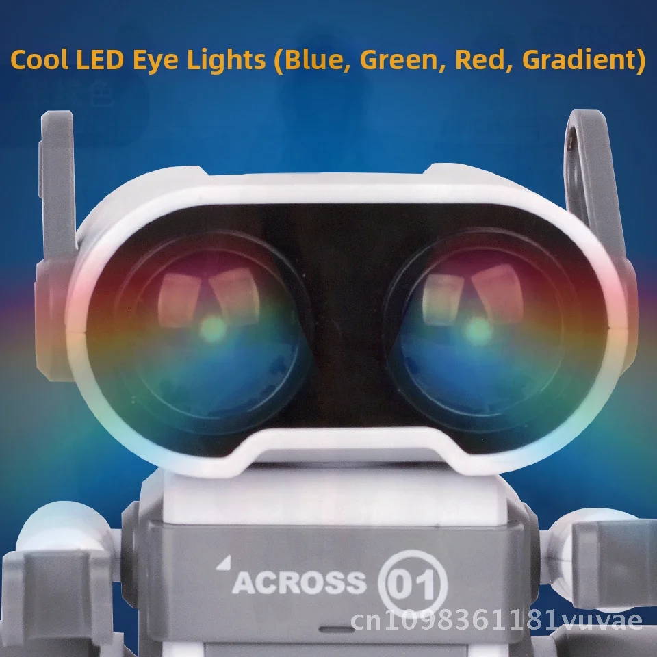 

JYX001 Электрический робот-игрушка с дистанционным управлением, интеллектуальный интерактивный музыкальный светильник, детская модель-головоломка, образовательный пластик, серый цвет