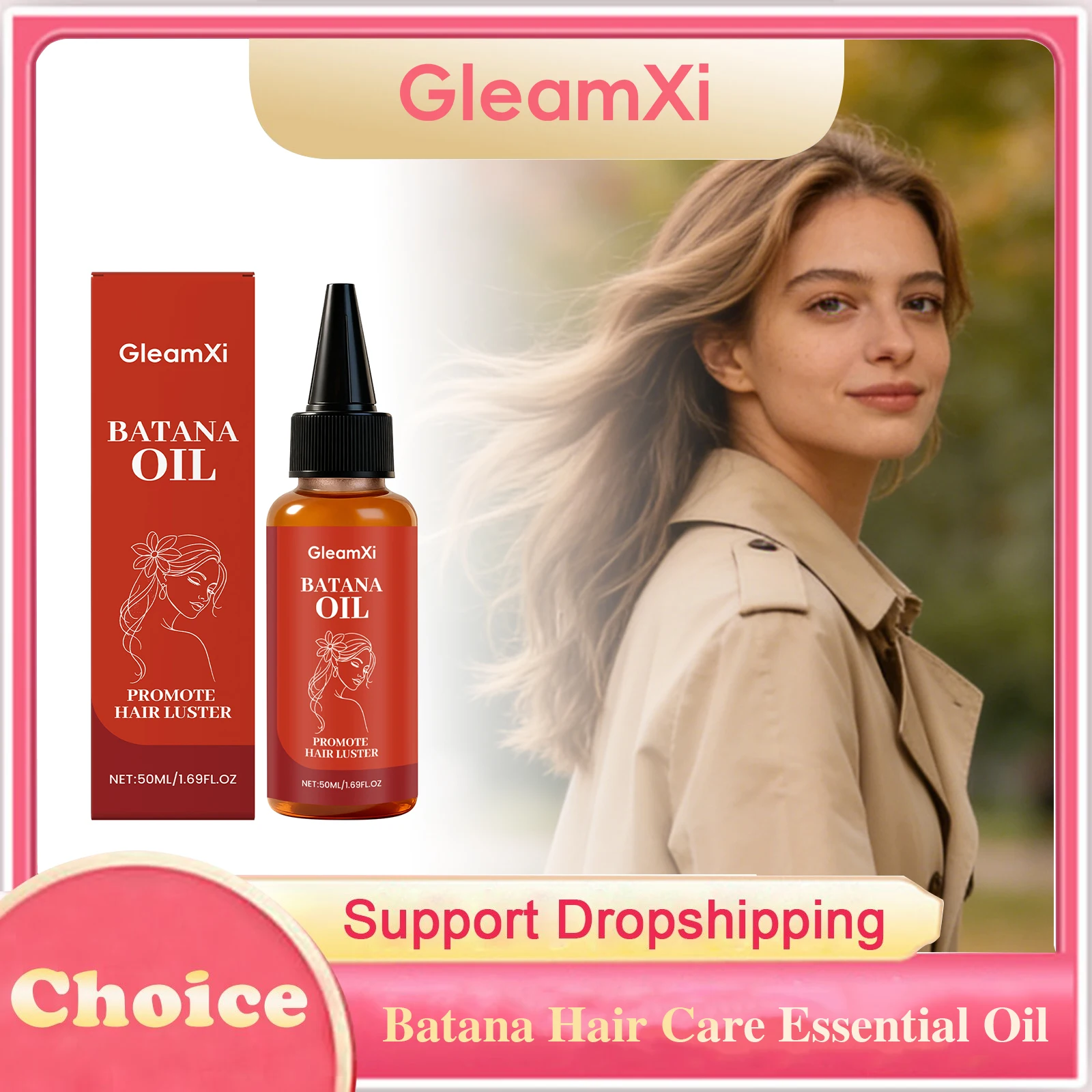 

Batana Hair Care Essential Oil Strengthen Hair Roots Prevent Hair Loss Thickening Repair Damaged Dry Hair Nourishing Hair Serum