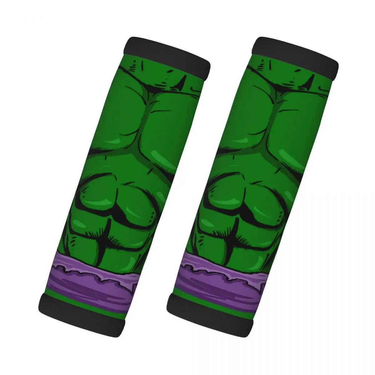 

Custom Hulk Comic Art 2 Pcs Luggage Handle Wrap Soft Grip Handle Cover Superhero Handle Grip Neoprene Luggage For Car Interiors