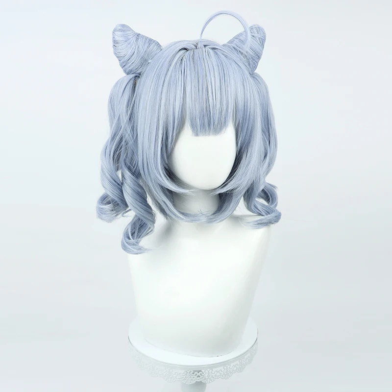 Virtual YouTube Vtuber LanZa Cosplay Wig Halloween Carnival Party Props Synthetic Hair Heat Resistant Fiber + Wig Cap