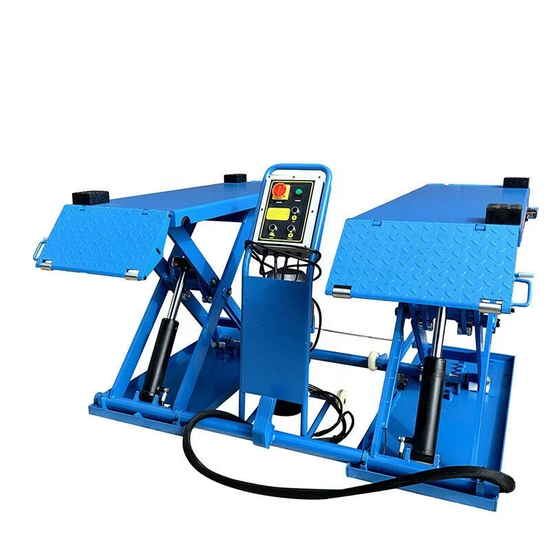 

# l Certificated 3000kg electric mid rise car scissor lifting machine