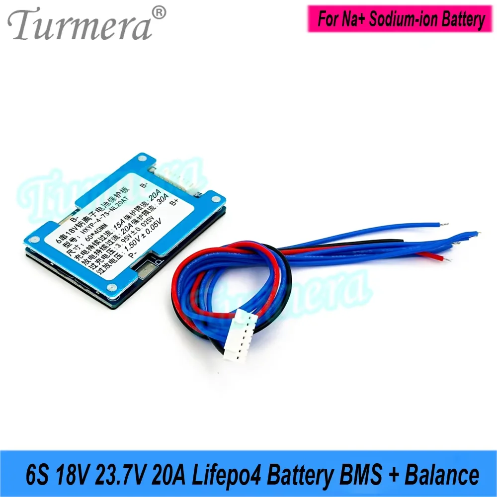 Baterai Natrium-Ion 4S-10S 12V 24V 30V BMS 20A dengan Penggunaan Keseimbangan dalam 3.0V 3.95V 18650 32700 32140 Baterai Li-ion Natrium DIY