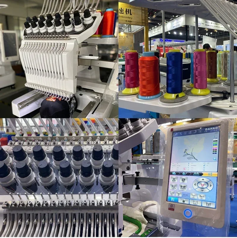 YG رأس إبرة واحدة الصناعية التجارية الحرفية Swf آلة التطريز الأوتوماتيكية المنزلية لتي شيرت كاب #4