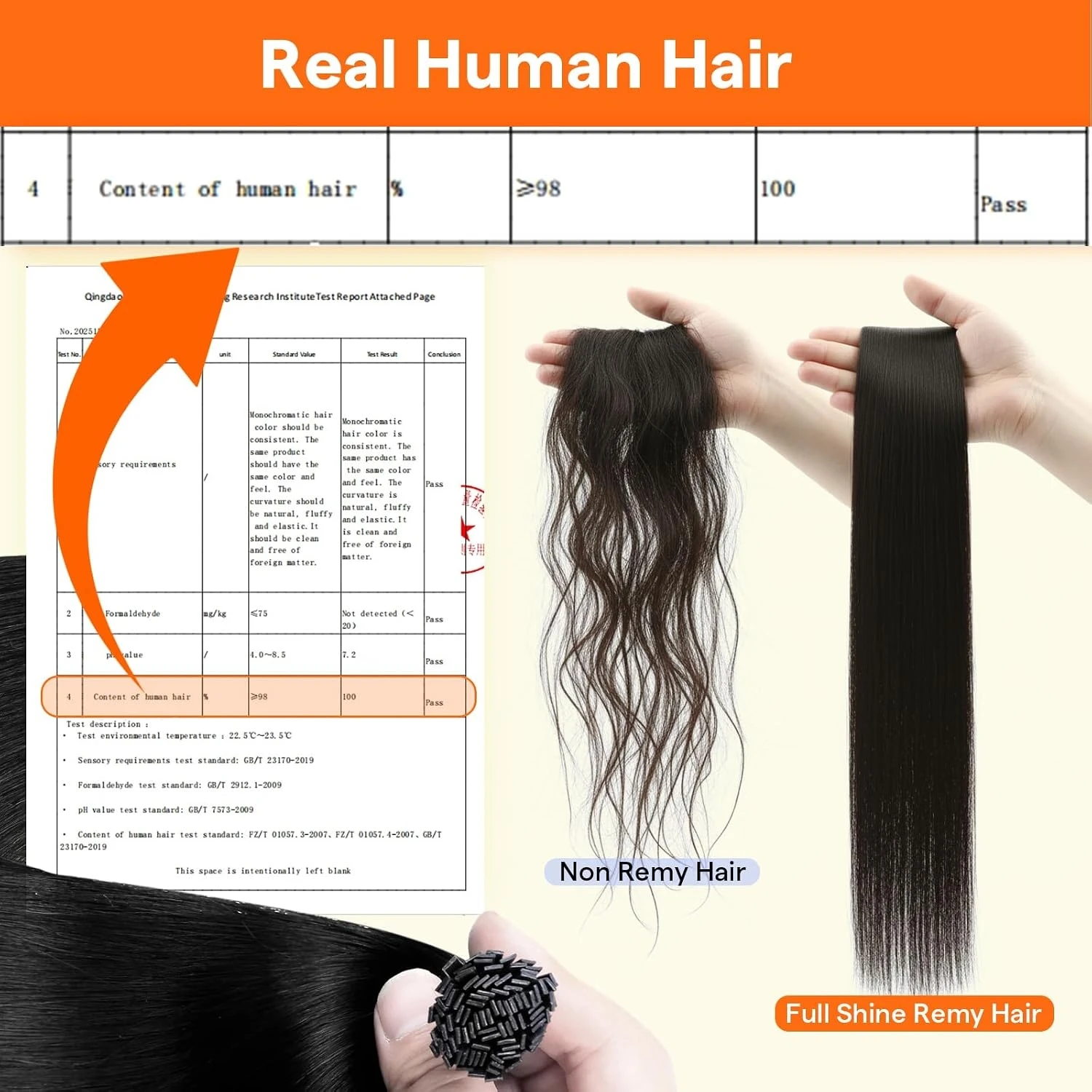 Full Shine 50G 100 Strands Mini Flat Tip Hair Extensions Real Human Hair Seamless Pre Bonded Hair Extensions for Wedding