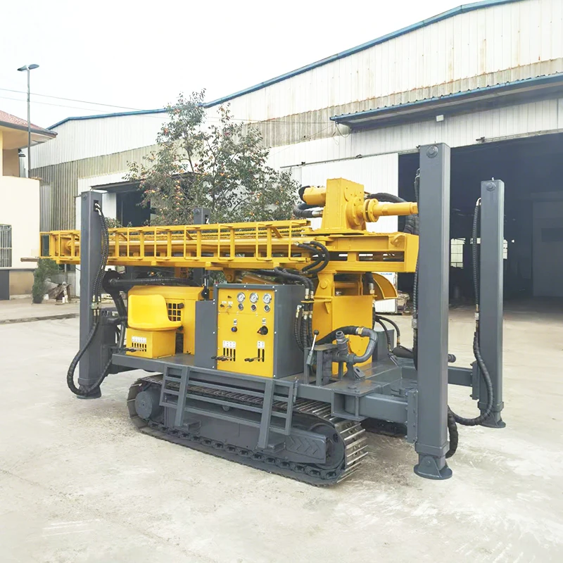 Towable Borehole Rig 100-600m Depth Integrated Water Circulation System for Efficient Drilling and Cleaning