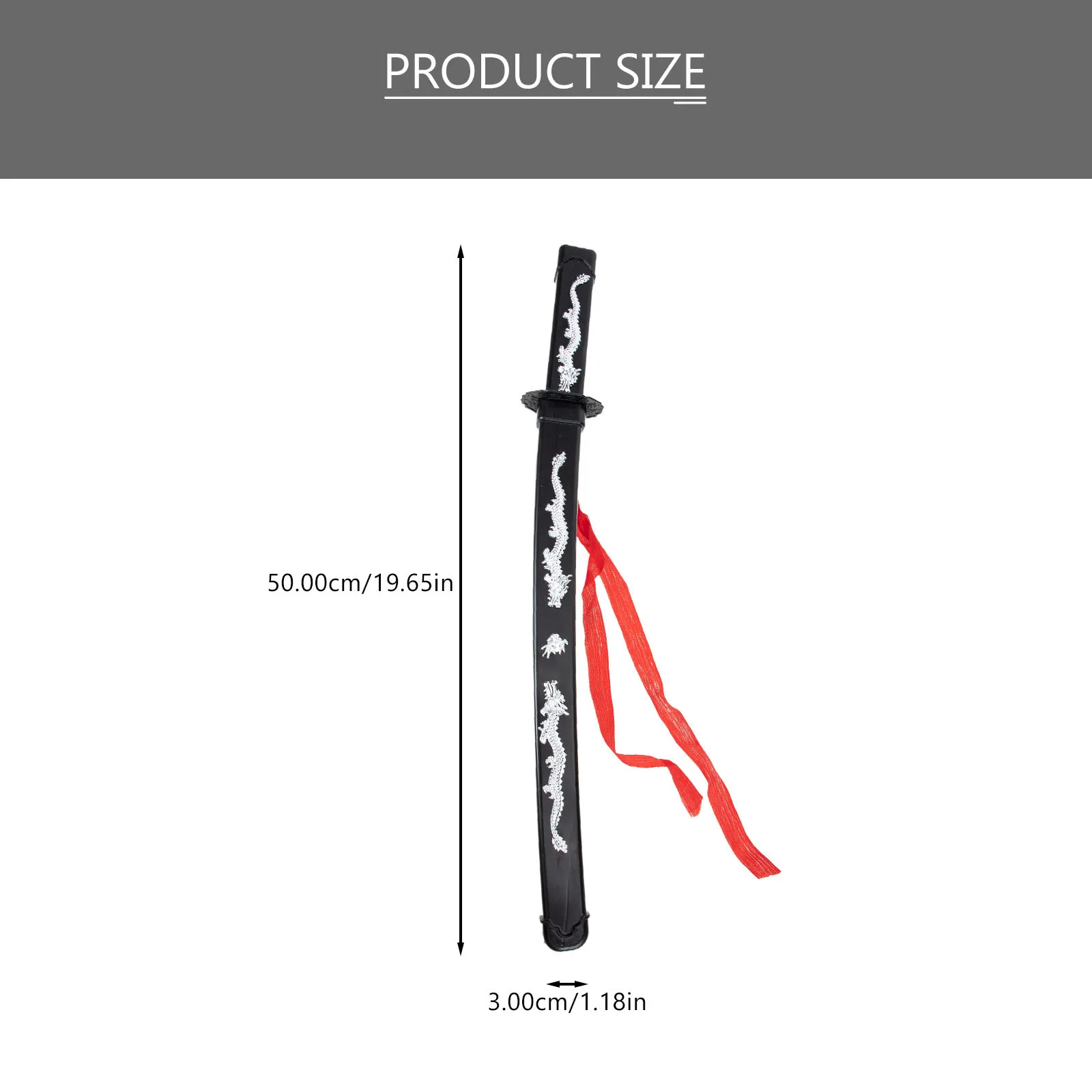 2 قطعة من البلاستيك المحاكاة الإبداعية للأطفال تأثيري الدعائم رائعة اليابانية السيف للعب الأطفال متعة #5