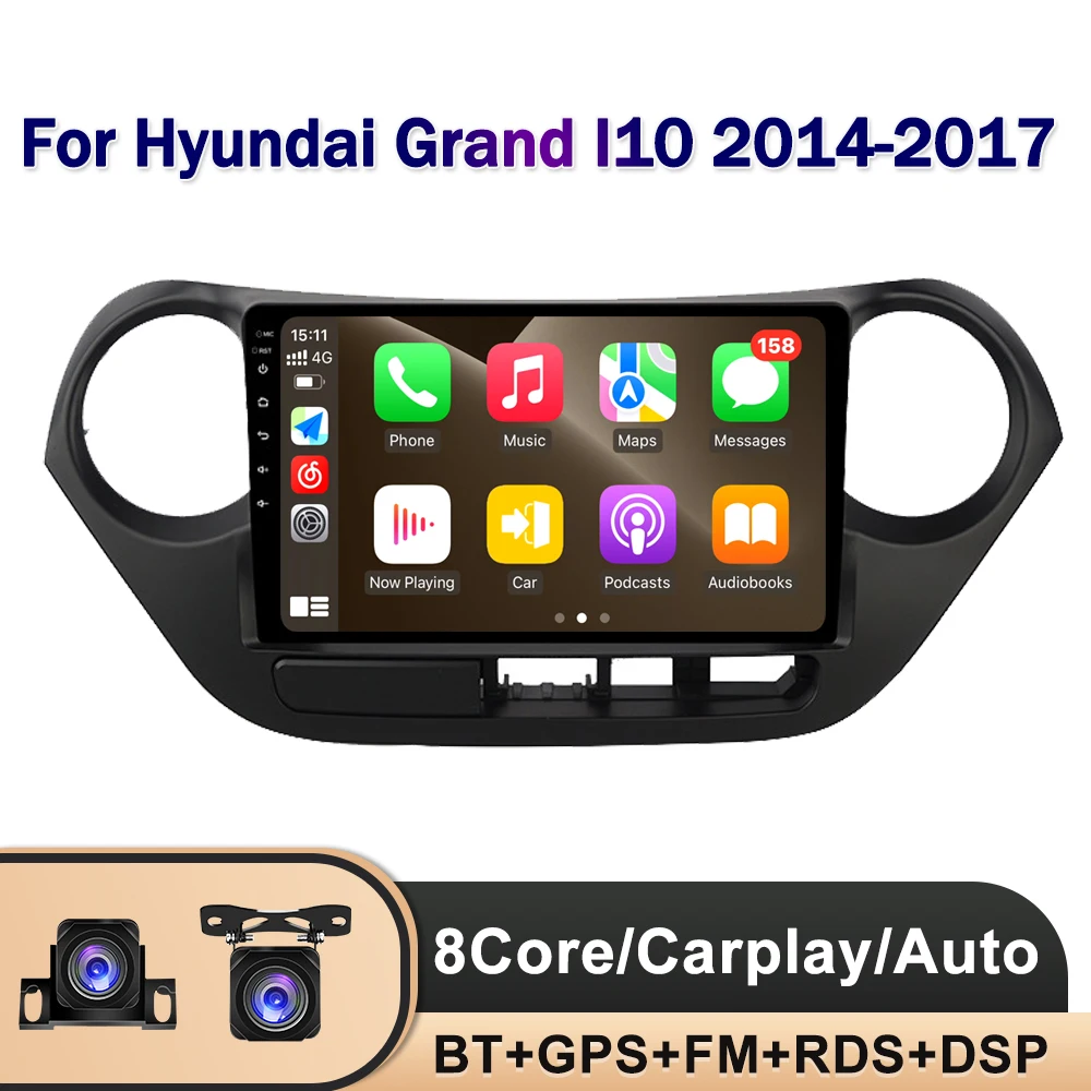 

2din Android 12 Car Radio Multimidia Video Player For Hyundai Grand I10 2013-2016 Navigation GPS Car Stereo System Carplay