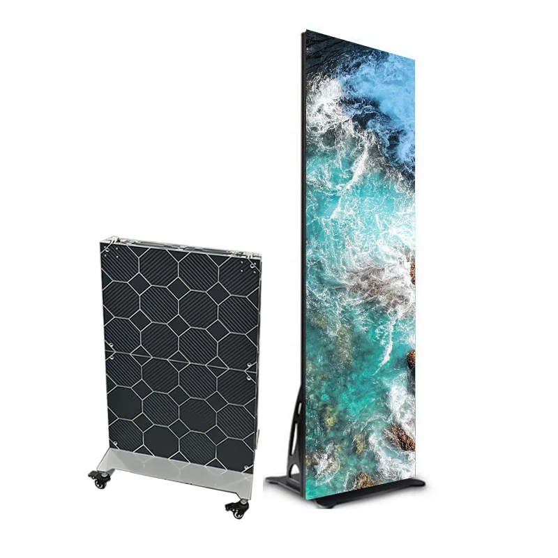 Light Indoor Digital LED Display Poster Advertising Screen for Retail Store Elevator Shopping Mall-High Brightness WiFi Enabled