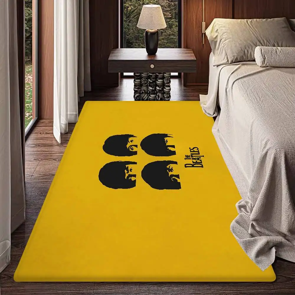 The B-Beatles Rock Band Hallway Carpet INS Style Soft Bedroom Floor House Laundry Room Mat Anti-skid Bedside Area Rugs