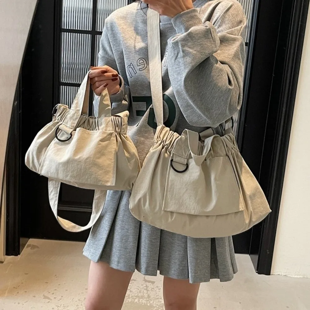 

Harajuku Nylon Cloth Shoulder Bag Large Capacity Tote Bags Women Messenger Bag Bundle Pocket Ins Version Nylon Crossbody Bag
