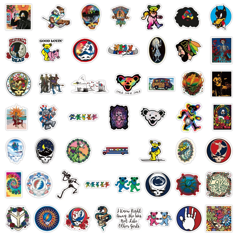 10/30/50/100PCS Cool Grateful Dead Stickers Graffiti Decoration Motorcycle Notebook Skateboard Personalized Waterproof Stickers