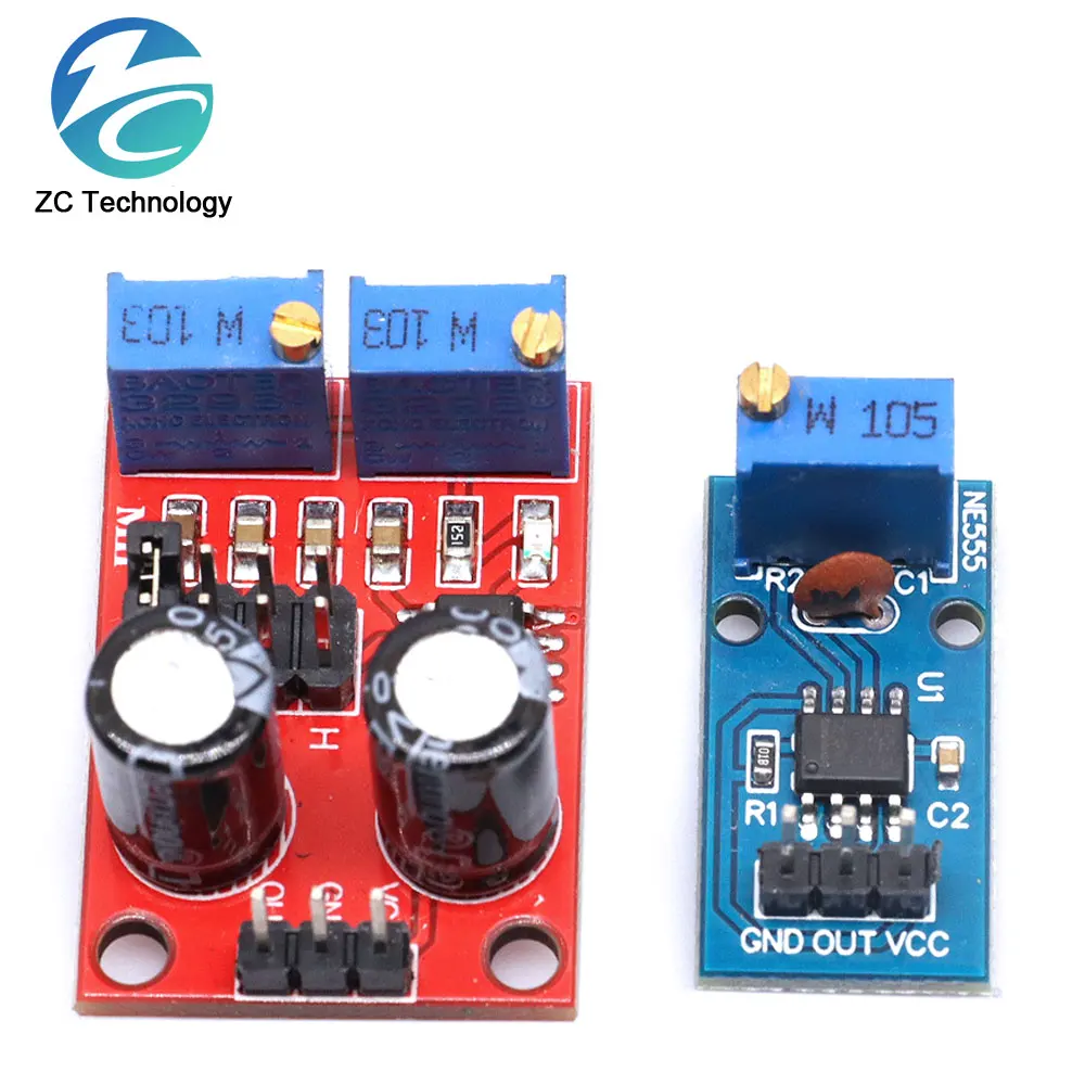 1 pz frequenza impulsi NE555, modulo regolabile per ciclo di lavoro, generatore di segnali ad onda quadrata/rettangolare, driver del motore