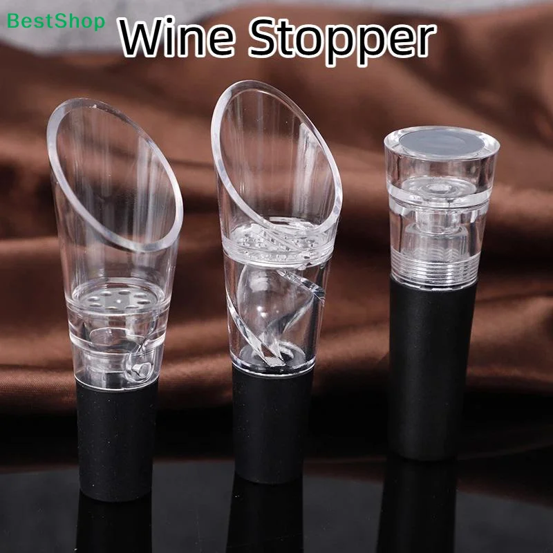 ♬2-in-1 Wine Pourer and Stopper- Aerating Spout with Leakproof Silicone Seal for Red & White Wine