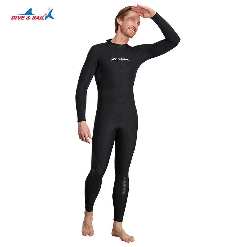 Traje de neopreno de 1,5mm para hombre y mujer, traje de buceo de cuerpo completo, trajes de una pieza con cremallera trasera para buceo, esnórquel, surf y natación