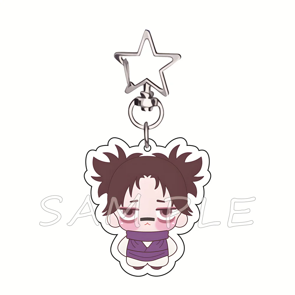 Jujutsu Kaisen 6cm Acrylic Keychains Chibi Anime Sorcery Fight Merch Bag Charms Car Key Pendant Cosplay Fan Collectible Gift