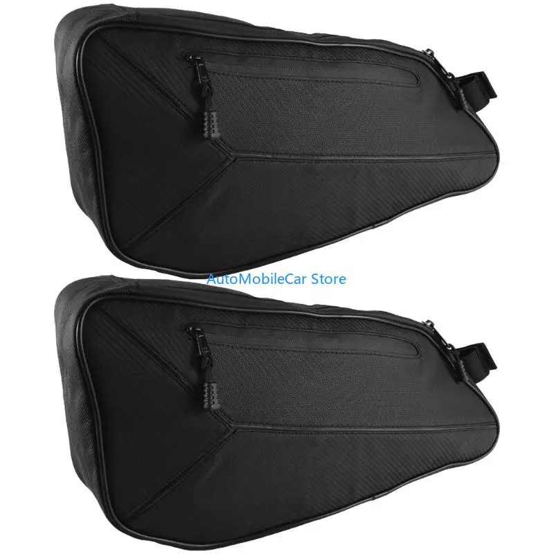 

G8TE Pack of 2 Zippered Anti Scratch High Capacity Side Panel Door Storage Solution Compartment Bag for SL LE R S SLR