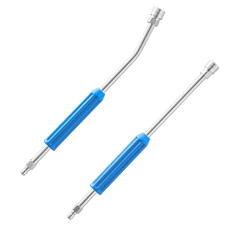 

A95I-Pressure Washer Extension Wand 17 Inch,30 Degree Curved Pressure Washer Wand For Gutter, 1/4Inch Quick Connect, 2 Pack