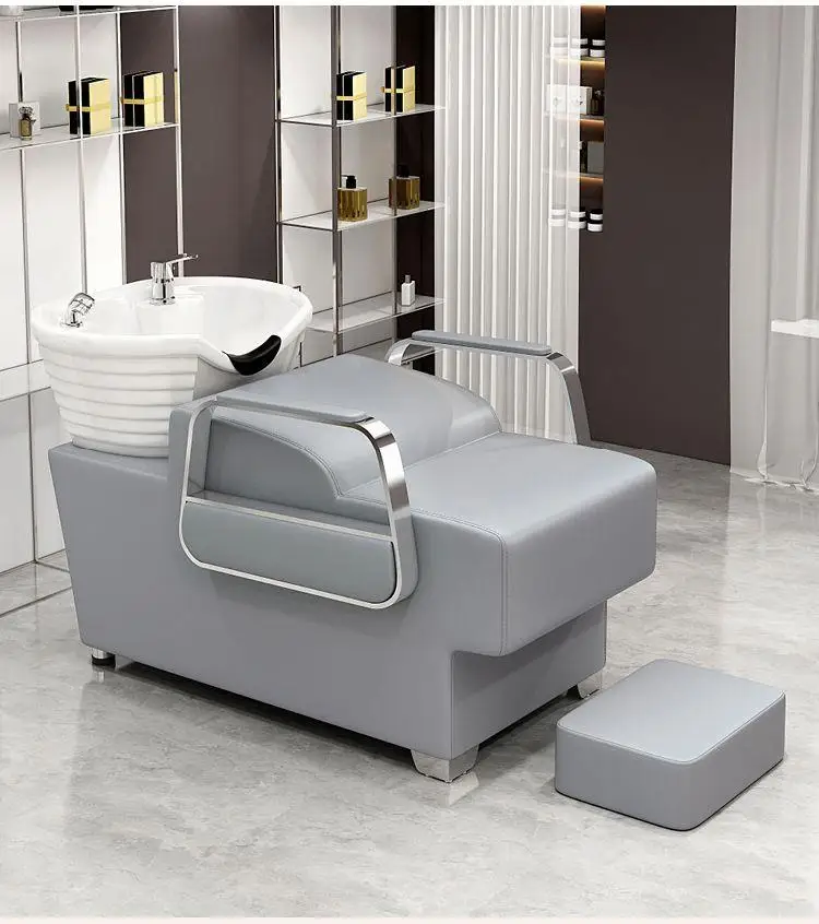 New shampoo bed barber shop special semi-reclining shampoo bed factory direct sales