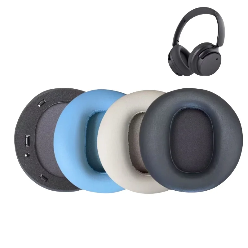 1 par de almohadillas de repuesto para auriculares Edifer Fit900NB, con cuero proteico suave