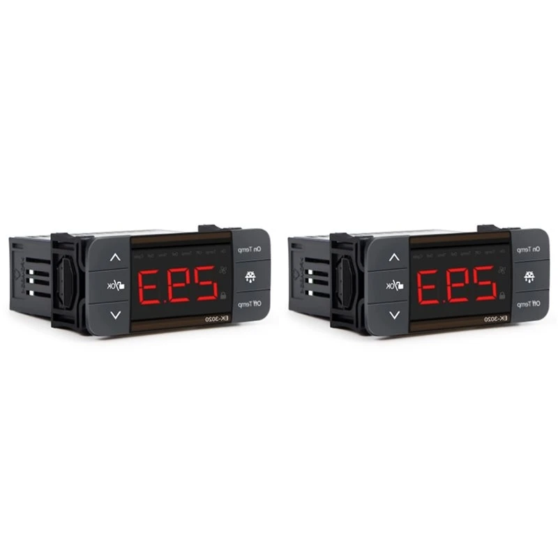 ABNM 2X Digital Temperature Controller 220V Cool Heat Switch Refrigerator Refrigeration Defrost Thermostat Sensor(EK-3020)