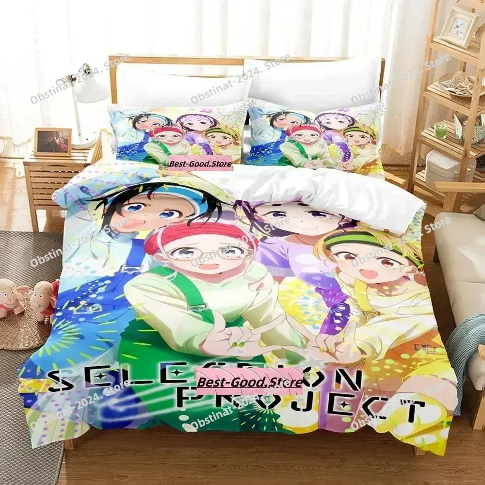 3D Anime SELECTION PROJECT Bedding Set Printed Bed Set With Pillowcase Bed Duvet Cover Soft Single Double Queen Super King Size