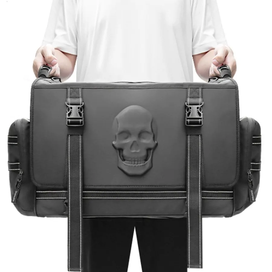 

60л сумка для багажа, сумка на заднее сиденье для туристического круизера, мотоцикла, заднее седло, шлем, сумка для переноски, водонепроницаемая + чехол