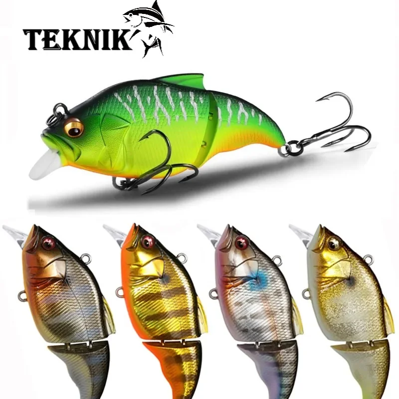 71mm Pike alabalık bas cazibesi sert yem titreşim-x Vatalion Glidebait Balam eklemli Swimbaits Wobblers balıkçılık cazibesi Megabass Lures