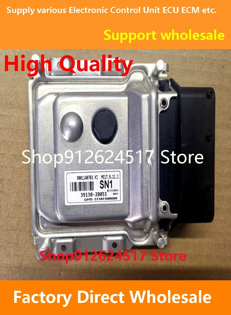 

39130-2B051 SN1 ECU 39103-2B049 B405/39114-2B450 B565/39128-2BAB5 G534 Engine Computer Board ME17.9.11 Compatible For Hyundai