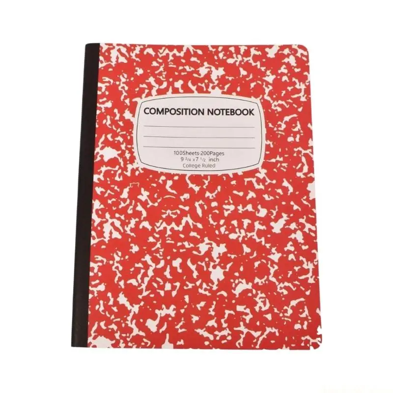 Notebook with College Ruled Pages, 100 Sheets 200 Pages, 9.75X7.5Inch Composition Softcover for Journaling and Writing