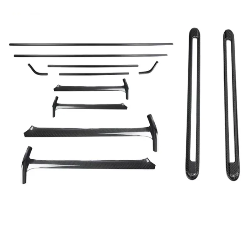 Applicable to 2025 G-class W4655 Roof Strip Trim+A-Pillar Dry Carbon+A-Pillar Dry Carbon+D-Pillar Dry Carbon